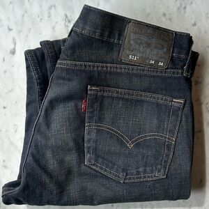 MENS LEVIS DARK WASH DENIM 34x34
